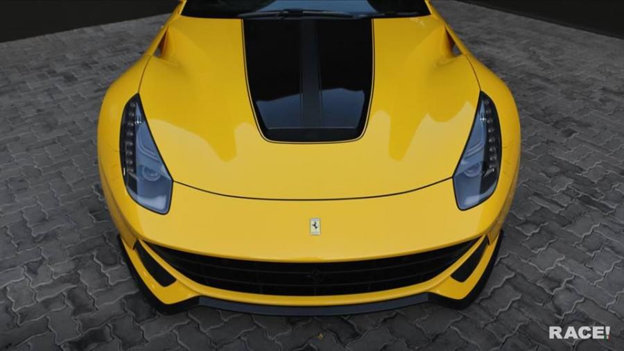 Детали экстерьера Ferrari F12berlinetta Yellow by Novitec Rosso and RACE! 2016 года  (фото 4 из 9)